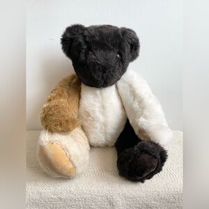 Vermont Teddy Bear Company Plush Multicolored Jointed Brown Tan Cream 1997 Plush
